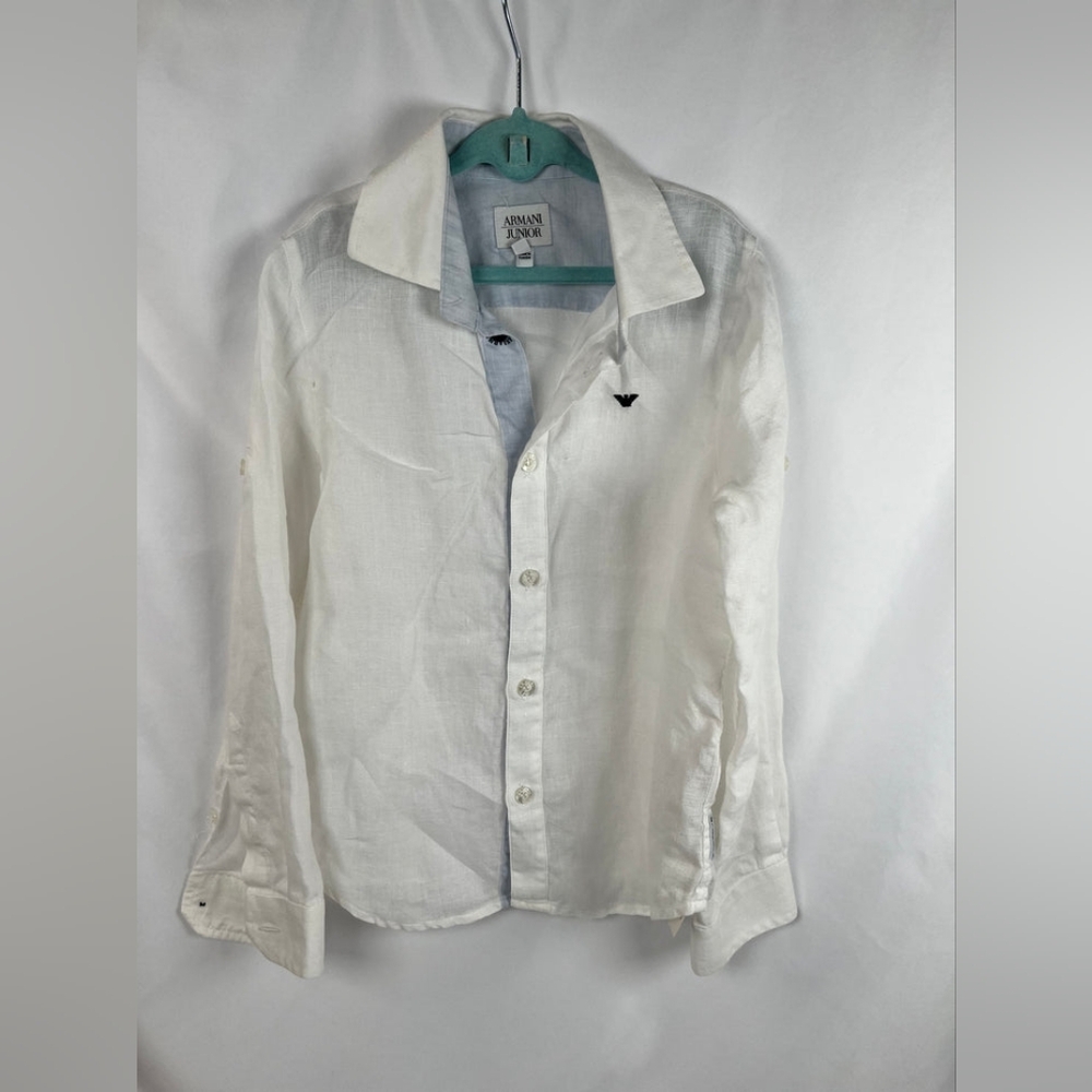 Armani Junior White Boy's Shirt